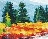 Keith Thomson, Beautiful Fall Day, watercolour on paper