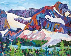 Sharon Thirkettle, Crowfoot Glacier, 1995, acrylic on canvas