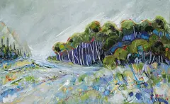 Rosemary West, To Slip Along, oil on canvas