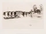 Chelsea by James Abbott McNeill Whistler, etching on paper, sold May 2014