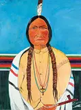 Henry Beaudry, Sitting Bull, acrylic on canvas