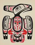 Robert Davidson, Thunderbird, 1970, colour silkscreen on paper