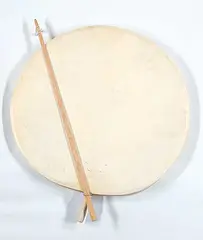Sheperd Felix, Untitled - Inuit Drum, bone wood and skin