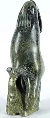Bart Hanna, Untitled -Seals, green stone carving