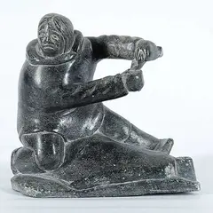 Joe Jaw, Untitled - Inuk, 1974, stone carving