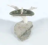 Billy Merkosak, Untitled - Antler Kudlik [Oil Lamp], 2003, stone and bone carving