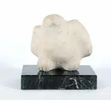 Josephie Niviaxie, Untitled - Seal, white stone carving