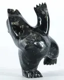 Mosessie Pootoogook, Dancing Bear, 2006, stone carving