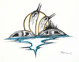 Randy Knott, Untitled - Sacred Union Loons, 2007, acrylic on canvas