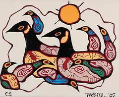 Murray Payette, Family Bonds, 2007, acrylic on canvas