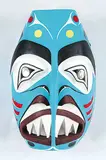 Elbert J. Conibear, Shark Mask, 2001, painted and carved wood mask