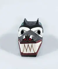 Elbert J. Conibear, Bear, 2001, painted alder wood mask