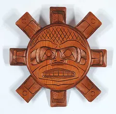 Willie Dempsey, Sun, cedar wood plaque