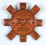 Willie Dempsey, Sun, cedar wood plaque