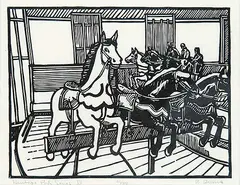 William Duma, Heritage Park Series VI #41/50, lino block on paper