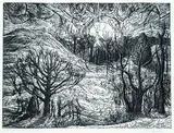 First Light in March 2 #14/20 by Rosemary Elizabeth Kilbourn, wood block on paper, sold Dec 2013