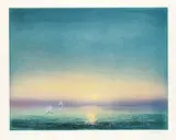 Kaiko Moti, Coucher De Soleil #XLIII/LXXV, 1995, colour etching on paper