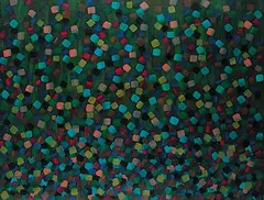 Raymond Ng, Variation Series No.20, oil on canvas