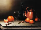 Victor Santos, Untitled - Still Life, oil on canvas