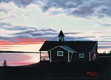 Bern Will Brown, The Colville Mission, 1980, oil on wood board