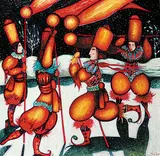 Toller Cranston, Yellow Guard, 2005, oil on canvas