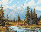 Duncan MacKinnon Crockford, Pyramid Mt. Near Jasper