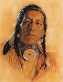 Nicholas Raphael de Grandmaison, Untitled - Portrait of a Plains Indian