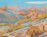 Near Tortilla Flats, Apache Trail, Ariz. by Illingworth Kerr, 1977, oil on canvas board, sold Nov 2013