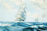 Robert Mcvittie, Clipper Days, oil on canvas