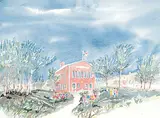Janet Mitchell, My Old School, 1986, watercolour on paper