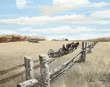 Allen Sapp, Springtime at My Old Home, 1976, acrylic on canvas
