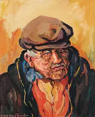 Mildred Valley Thornton, Denny Jim, North Vancouver, oil on canvas