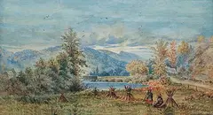 Frederick Arthur Verner, Mic Mac Harvest Quebec, 1878, 1878, watercolour on paper
