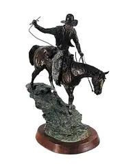 J. Shirly Bothum, Hells Canyon Cowboy #23/24, 1984, bronze sculpture
