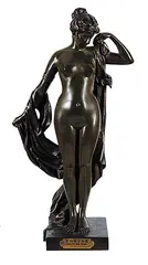 Daniel Campagne, Phryne / Devant ses Juges, 1895, bronze sculpture