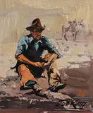 Jack Elmo King, Untitled - Cowboy