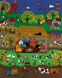 Paz Sarrat, Fogon Chilote, 1995, acrylic on canvas