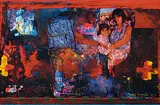 Jane Ash Poitras, Truth, 1995, mixed media on wood board