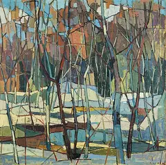 Untitled - Tangled Forest by Paavo Airola, oil on canvas, sold Nov 2013