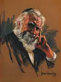 Harley W. Brown, Untitled - Man with Yamaka