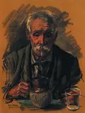 Harley W. Brown, Untitled - Having a Drink