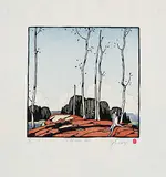 A. J. Casson, Sparrow Lake #122/250, colour relief print on paper