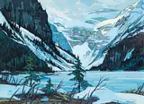 Thomas Frederick Haig Chatfield, Untitled - Lake Louise, gouache on paper