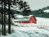 Richard Audley Freeman, Winter's Robe, oil on canvas board