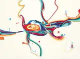 Alex Janvier, Good Soil Road #IX/XXV, colour silkscreen on paper