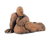 Steve Jorgenson, Untitled - Leaning Figure, 1978, ceramic sculpture