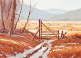 Mario Moczorodynski, Early Snow, acrylic on canvas