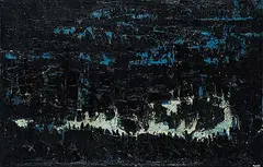 Claude Picher, Moon Over the Forest, 1958, oil on canvas