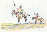 Gerald T. Tailfeathers, Untitled - Yellow Shield