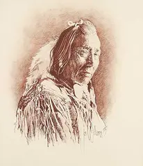 Jon M. Williams, Untitled - Elder, 1975, conte on paper